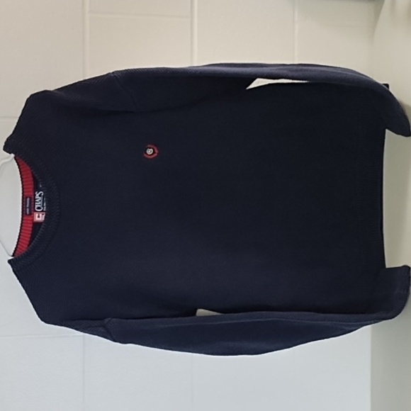 Vintage Classic Chaps Embroidered Logo Hand Framed 100% Cotton Crew Neck Sweater - Picture 8 of 8